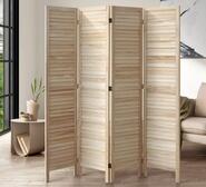 Solen 4 Panel Room Divider Neutral