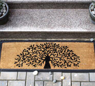 Tree Of Life 40 X 120Cm Coir Door Mat Neutral 45cm x 120cm