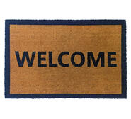 Welcome Border 40 X 60Cm Coir Door Mat Black 40cm x 60cm