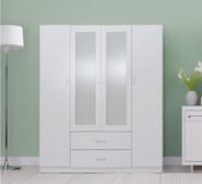 Ellis 4 Door Wardrobe White