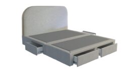 Seattle custom storage bed frame with choice of storage base