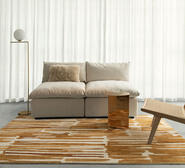 120Cm X 180Cm Rectangle Washable Rug Yellow Small