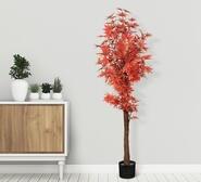 180Cm Baila Maple Tree In Pot Artificial Plant Red