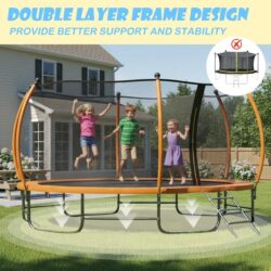 Advwin 12FT Recreational Trampoline Outdoor for Kids