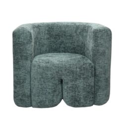 Alaina Textured Fabric Occasional Lounge Armchair Chair Accent Teal