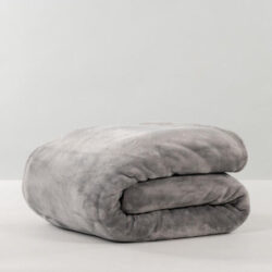 Blanket - Velour, Double/Queen, Smokey Grey - Canningvale