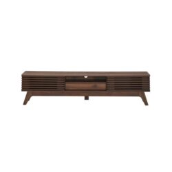 Camille Wooden Entertainment Unit TV Stand 180cm W/ 2-Doors 1-Drawer - Walnut
