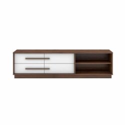 Cecilia Modern Scandinavian TV Stand Entertainment Unit 1.6m - Columbia/White