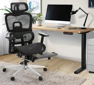 Charise Office Desk & Chair Set Black