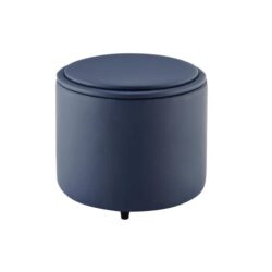 Charlie Kids Furniture Ottoman Storage Toy Box Organisers - Navy