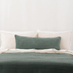 Coverlet - Velluto, Double/Queen, Green - Canningvale
