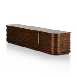 Domenic 2.3m TV Entertainment Unit - Walnut by Interior Secrets - AfterPay Available