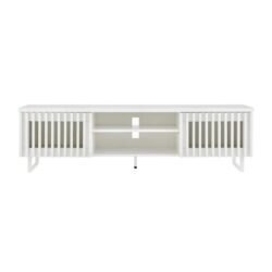 Manila Lowline Entertainment Unit TV Stand Storage Cabinet 160cm - White