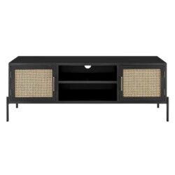 Mia Lowline Entertainment Unit TV Stand Storage Cabinet 144cm - Black