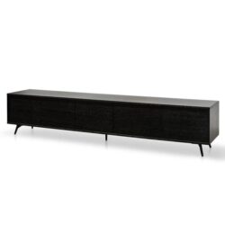 Nelson 2.4m TV Entertainment Unit - Black Oak by Interior Secrets - AfterPay Available