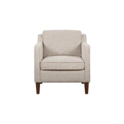 Norse 1-Seater Fabric Sofa Accent Relaxing Lounge Chair - Bone