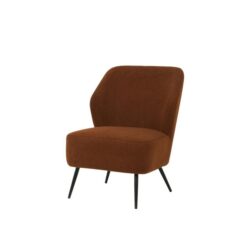 Onyx Fabric Relaxing Accent Lounge Occasional Chair Metal Frame - Rock