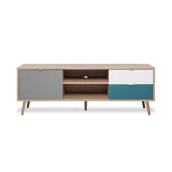 Queen Scandinavian Lowline Entertainment Unit TV Stand 150cm - Sonoma Oak Queen Scandinavian Lowline Entertainment Unit TV Stand 150cm - Sonoma Oak