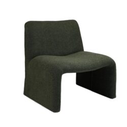 Riccardo Modern Boucle Fabric Occasional Lounge Accent Chair - Forest