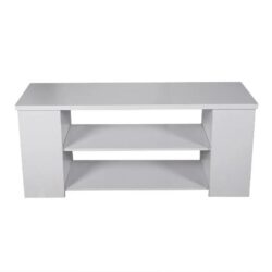 Simpleline Open Shelves TV Stand Entertainment Unit - White