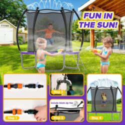 Advwin 8FT Outdoor Trampoline for Kids w/Ladder (Pre-Order)