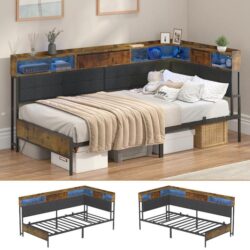 Advwin King Single Corner Bed Frame (Pre-Order)