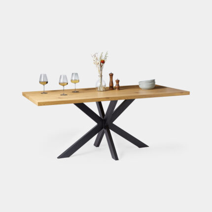 Abel 6 Seater Dining Table - Dining Room Furniture - VonHaus
