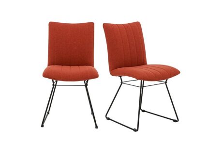 Ace Pair of Dining Chairs - Orange