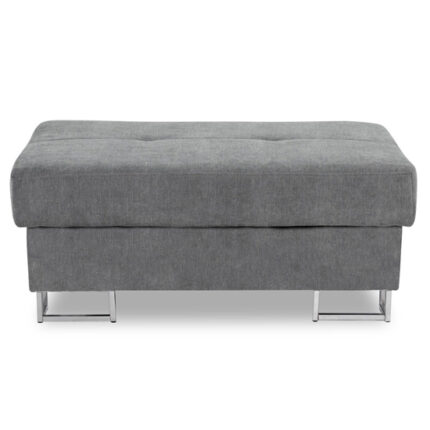 Acker Fabric Footstool In Grey