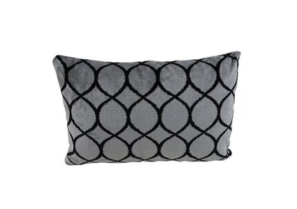 Alexander and James - Sumptuous Fabric Bolster Cushion - Canto Silver