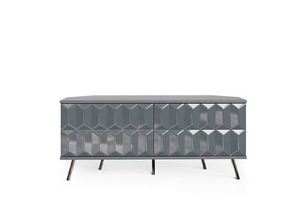 Alpha Corner TV Unit with SMART LED Lighting - Grey