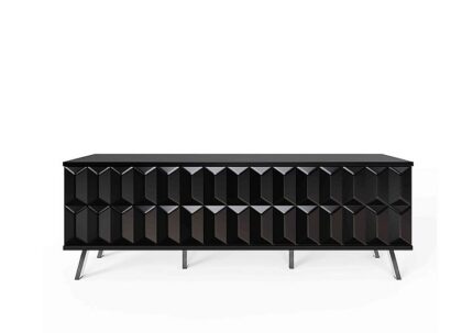 Alpha TV Unit with SMART LED Lighting - Black