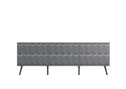Alpha TV Unit with SMART LED Lighting - Grey