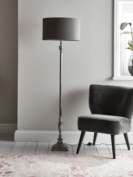 Antique Silver Floor Lamp