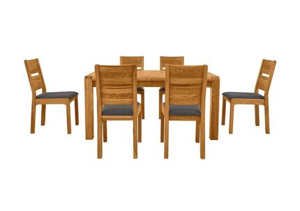 Bakerloo Large Extending Table and 6 Chairs Dining Set