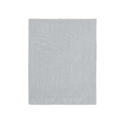 Bedeck 1951 Hamari Knitted Throw, Silver
