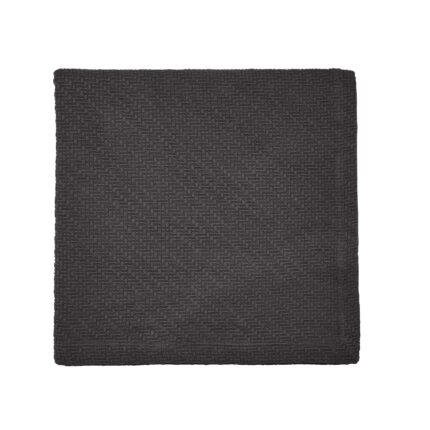 Bedeck of Belfast Fine Linens Andaz Throw, Charcoal