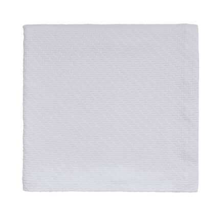 Bedeck of Belfast Fine Linens Andaz Throw, White