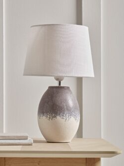 Blue Dipped Glaze Table Lamp