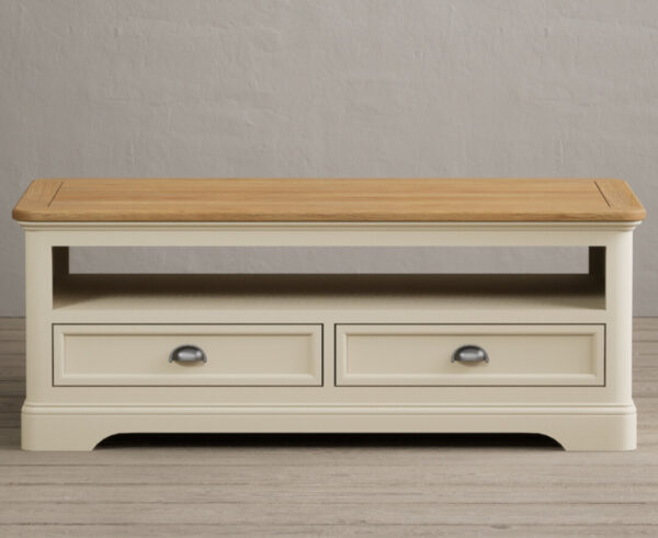 Bridstow Oak and Cream Painted 4 Drawer Coffee Table