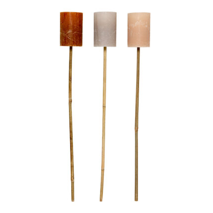 Broste Copenhagen Bamboo Candle Holder Stick in Terracotta