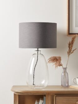 Bubbled Glass Table Lamp