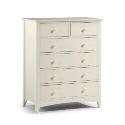 Cameo - 4+2 Drawer Chest - Stone White - Wooden