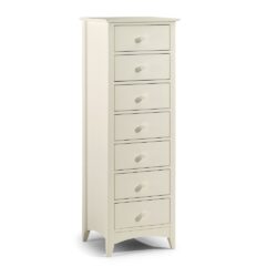 Cameo - 7 Drawer Chest - Stone White - Wooden