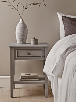 Camille Bedside Table - Grey