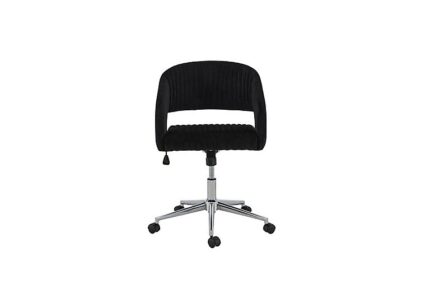 Coco Swivel Office Chair - Black Velvet