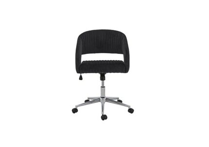 Coco Swivel Office Chair - Charcoal Velvet