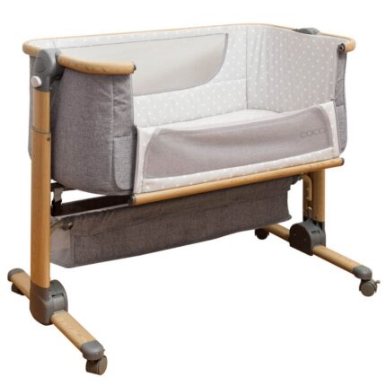 Cocoon Snuggle Time Sleeper Bedside Crib-Grey