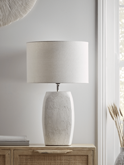 Crackle Glaze Block Table Lamp