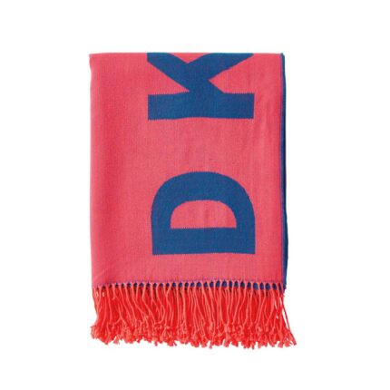 DKNY Engineered Throw, Coral